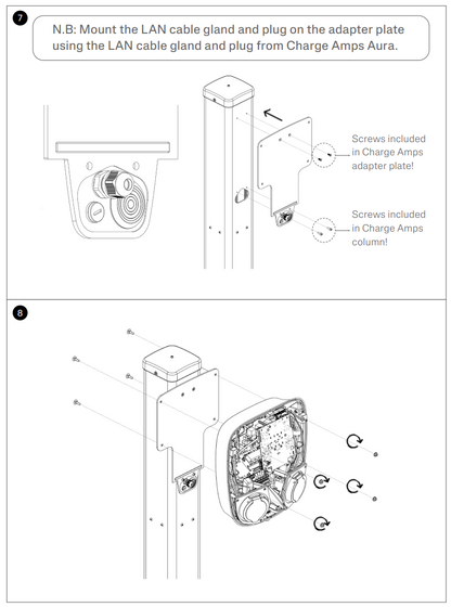 Charge Amps Column, sovite Aura asemalle